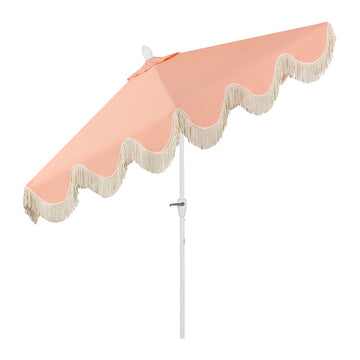 Collins 9 ft. Classic Cottage Tassel Market Patio Umbrella